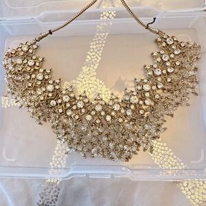 Gold and clear Indian Jewelry Set